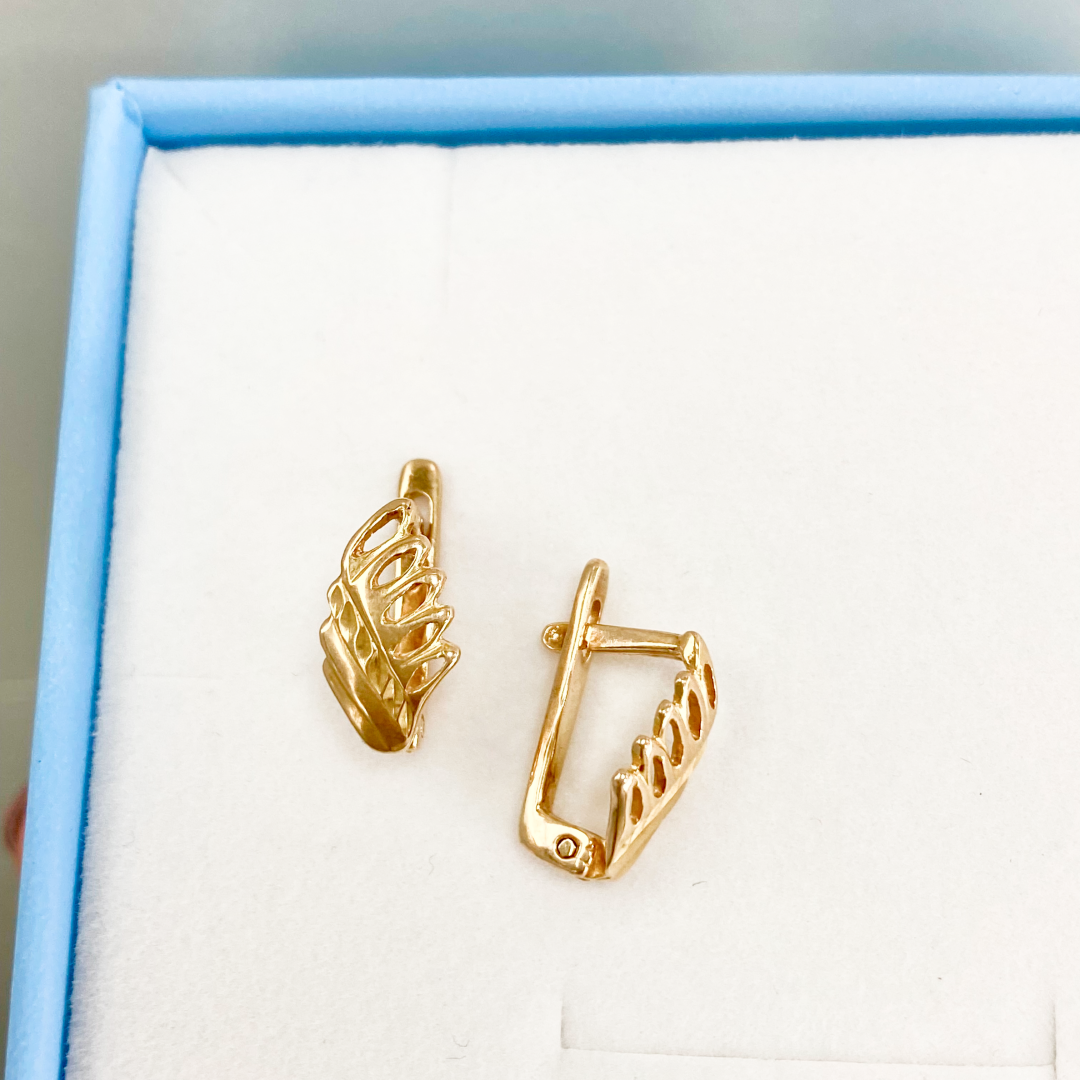 Сережки Золото 585 арт. 978090 - Зображення 2